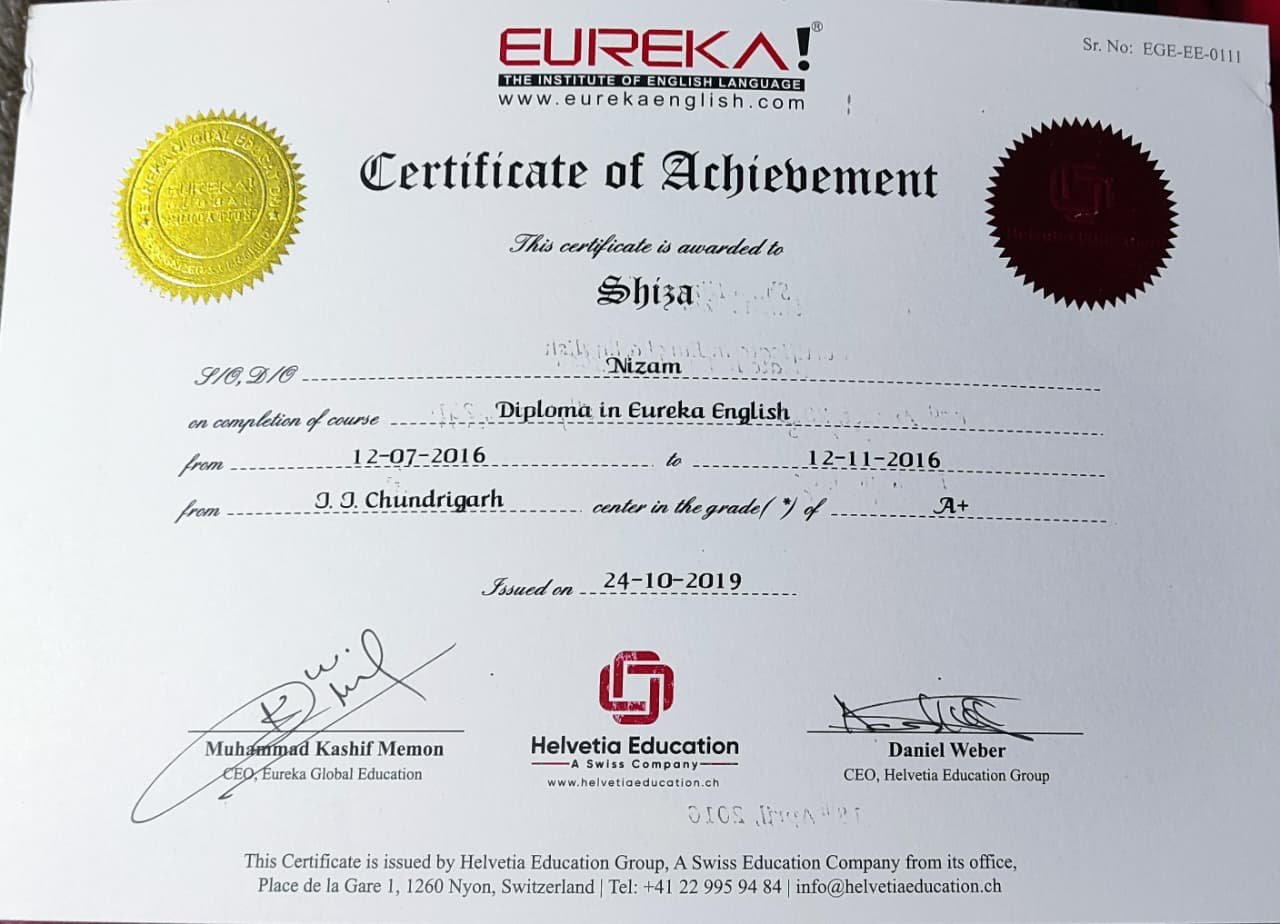 Diploma in English Language - Eureka English Institute